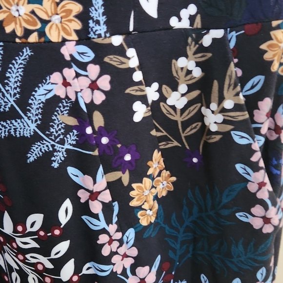 Lands' End Floral Print Sleeveless Ponte Sheath - 10P - Picture 7 of 10